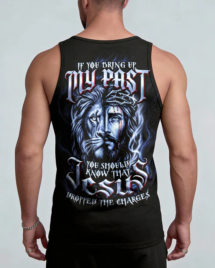 Cowgic Jesus Dropped The Charges Lion Men's All Over Print Shirt