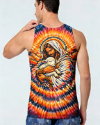 Cowgic God And Lamb Swirl Men's All Over Print Shirt