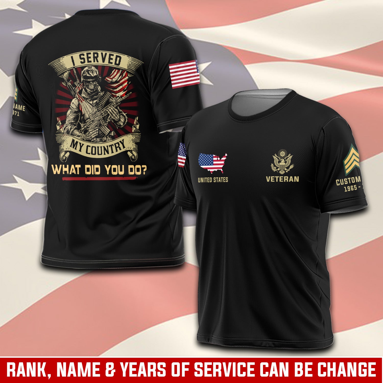 Cowgic Custom U.S ARMY Veteran