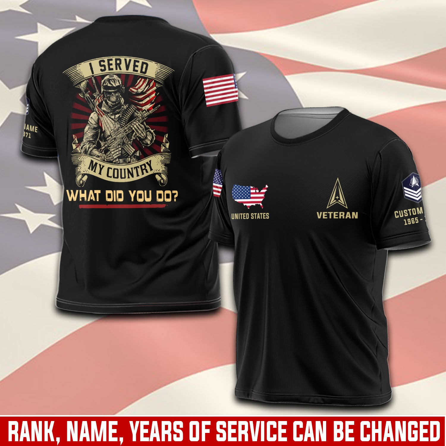 Cowgic Custom US SPACE FORCE Veteran