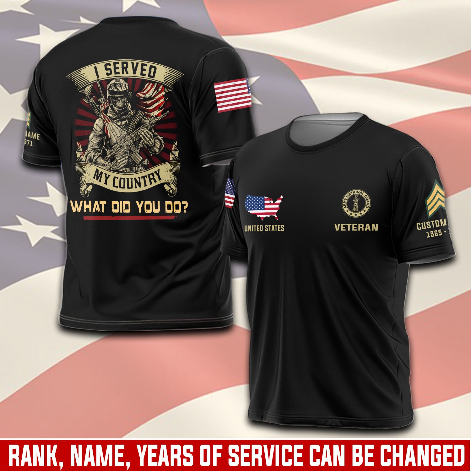 Cowgic Custom ARMY NATIONAL GUARD Veteran