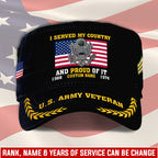 Cowgic Veteran U.S ARMY Military Printed Cap