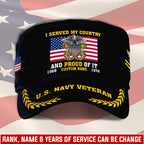 Cowgic Veteran U.S NAVY Military Printed Cap