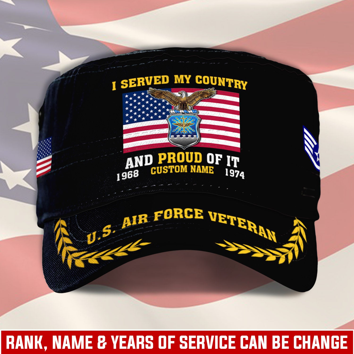 Cowgic Veteran U.S AIR FORCE Military Printed Cap