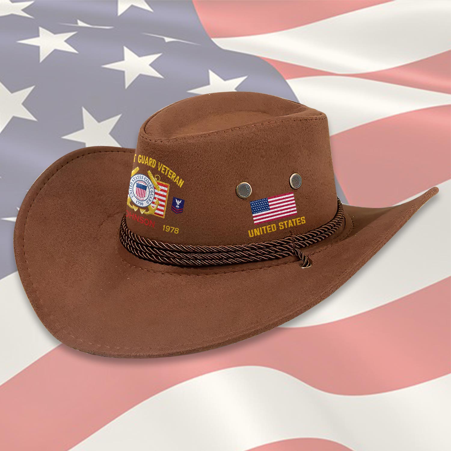 Cowgic Custom U.S COAST GUARD - COWBOY HAT