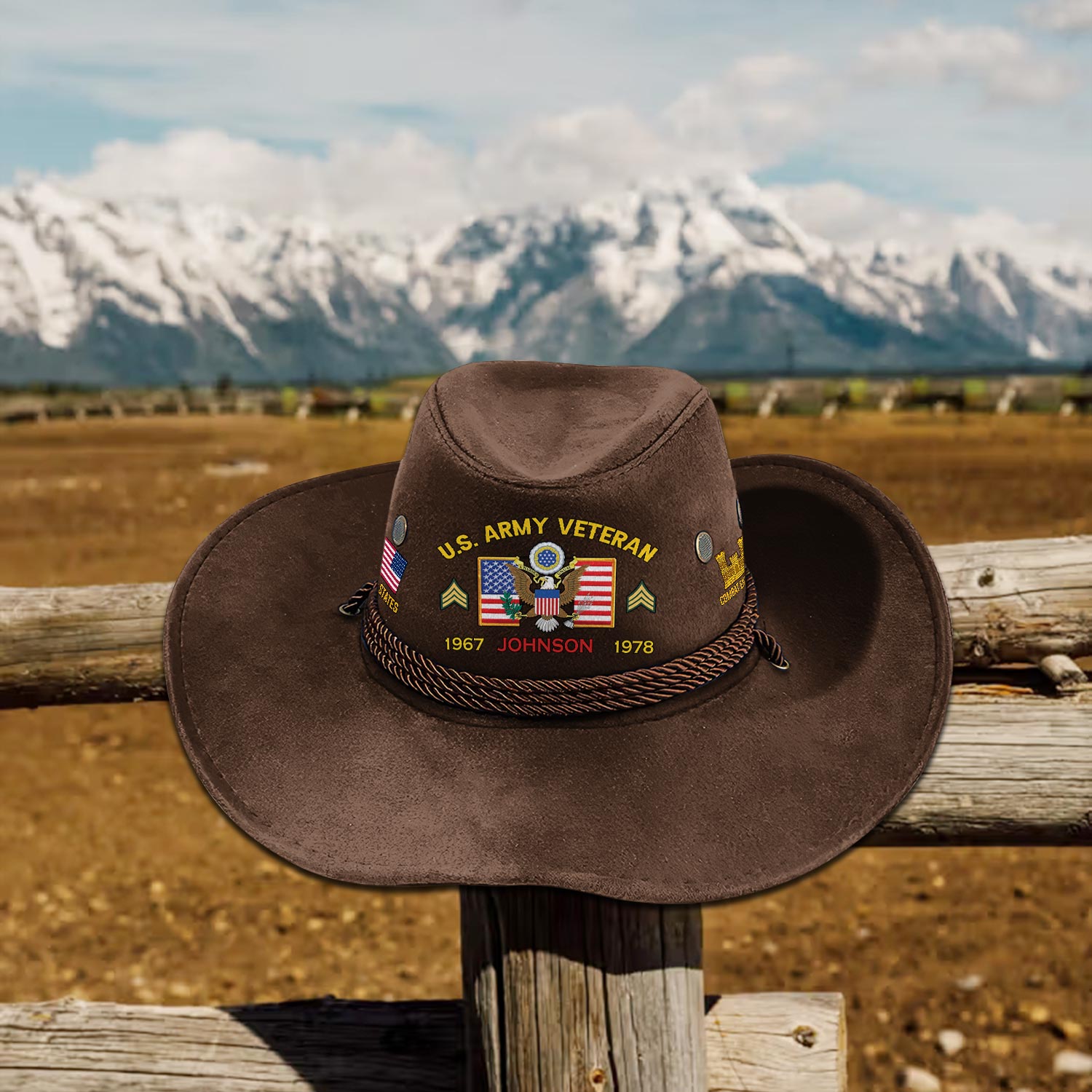 Cowgic Custom ARMY BRANCH - COWBOY HAT
