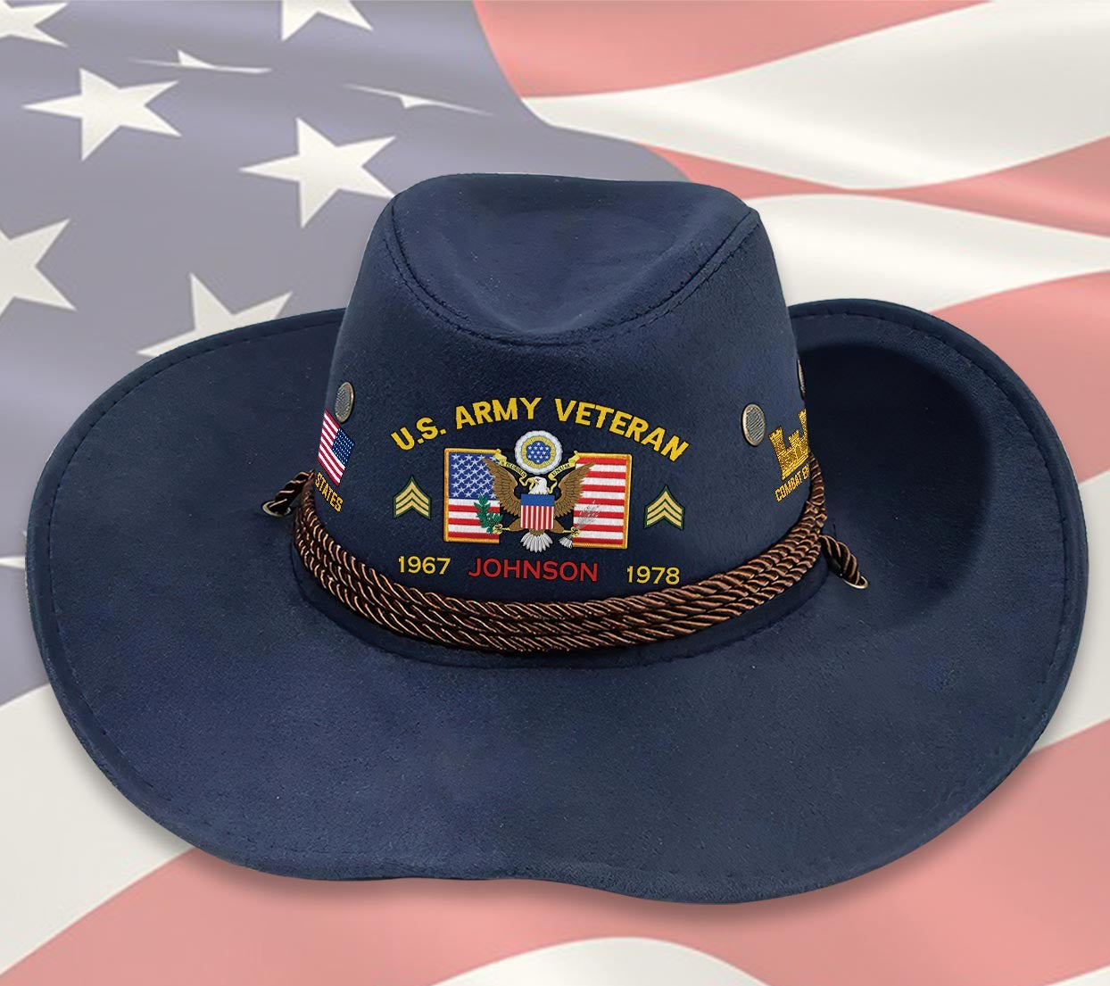 Cowgic Custom ARMY BRANCH - COWBOY HAT