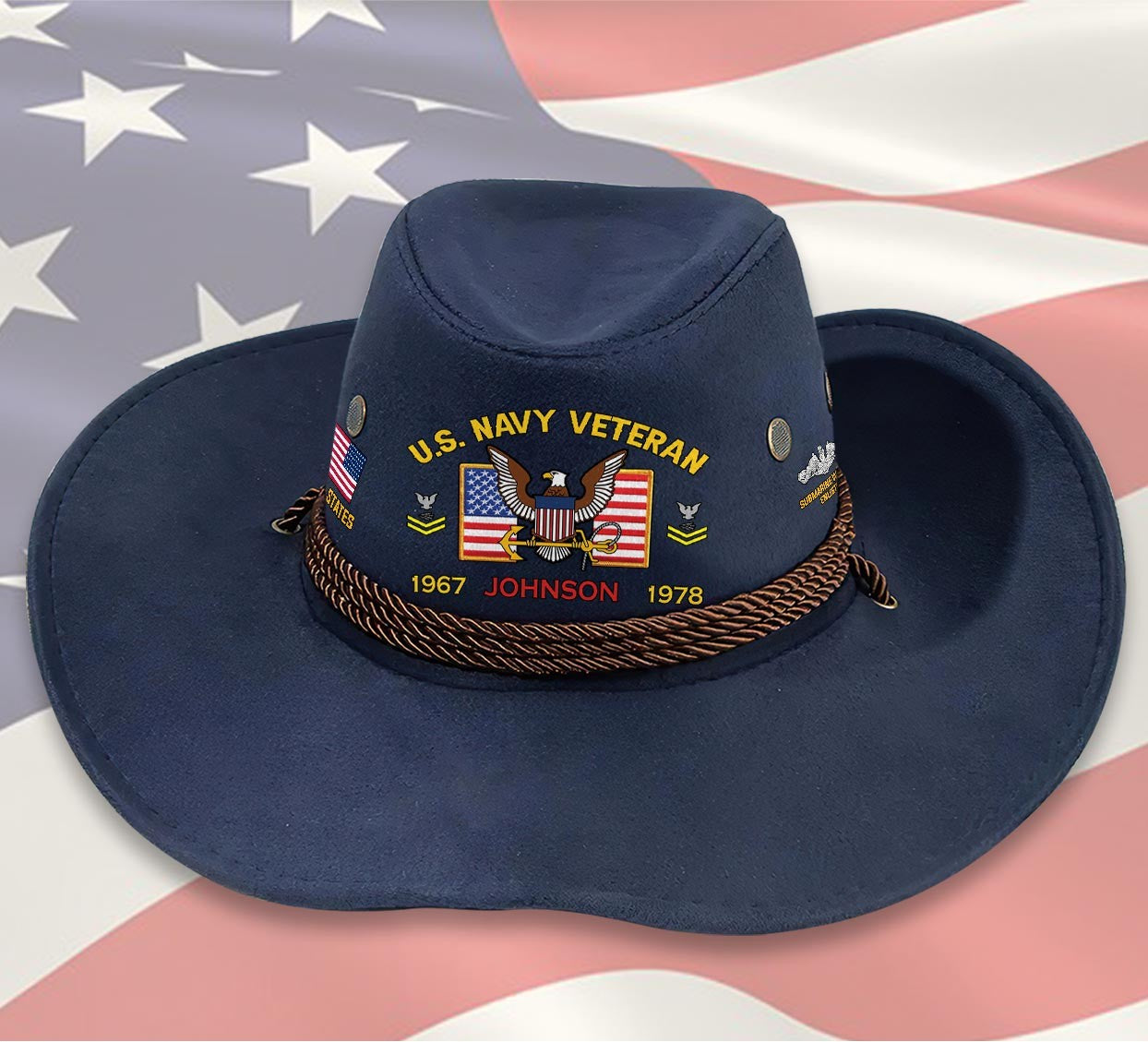 Cowgic Custom NAVY BADGE - COWBOY HAT