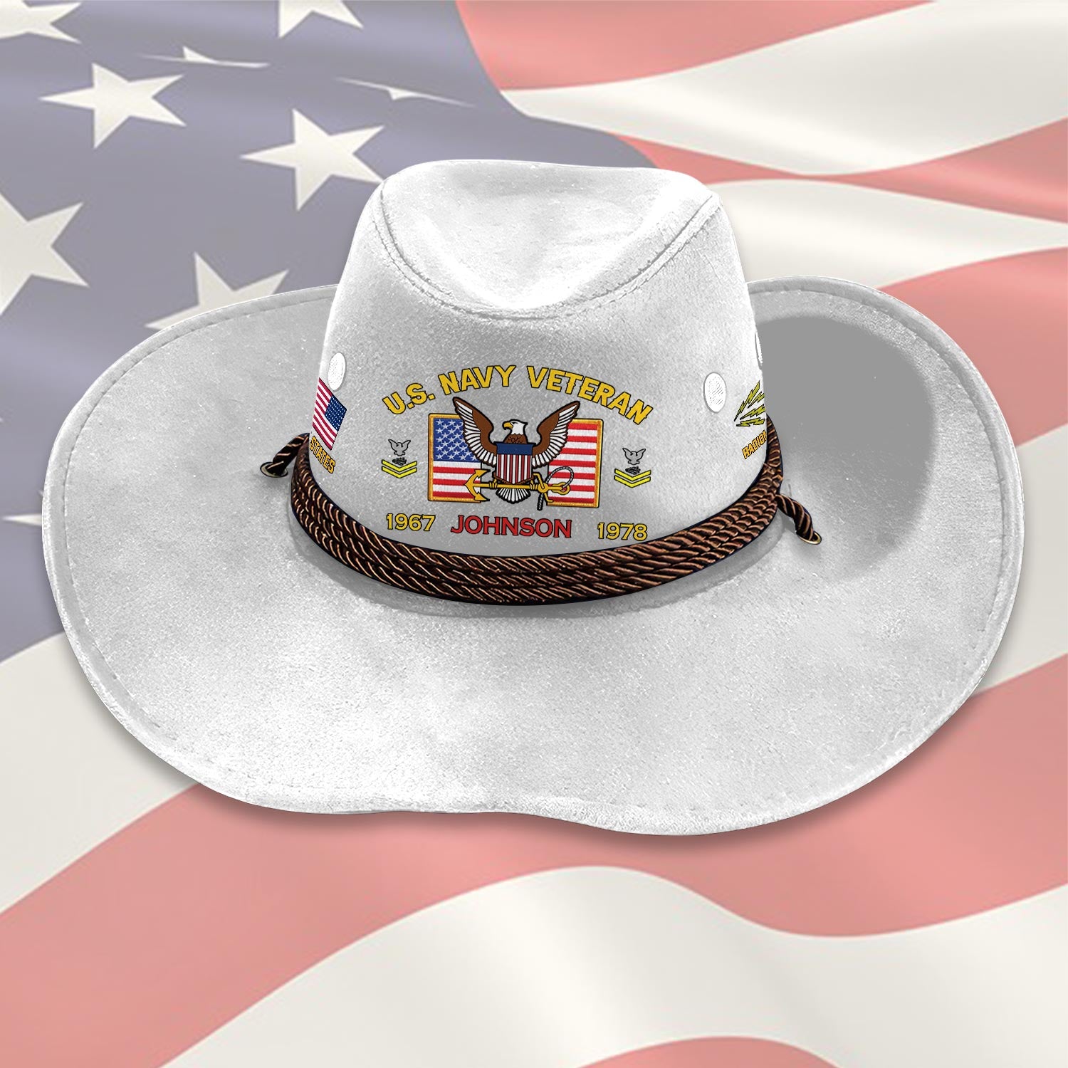 Cowgic Custom NAVY RATING - COWBOY HAT