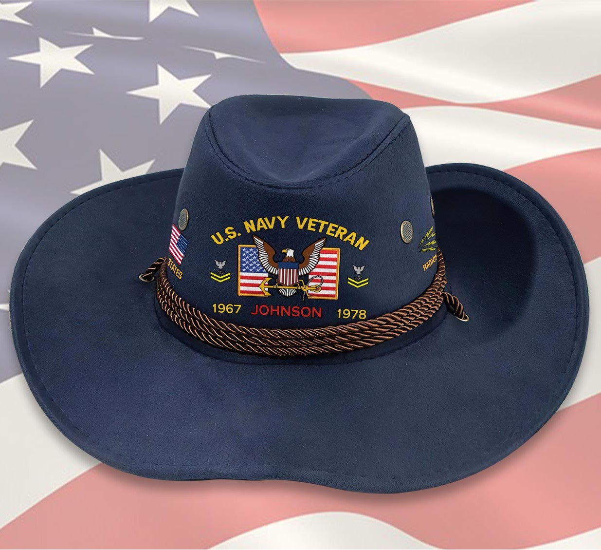 Cowgic Custom NAVY RATING - COWBOY HAT