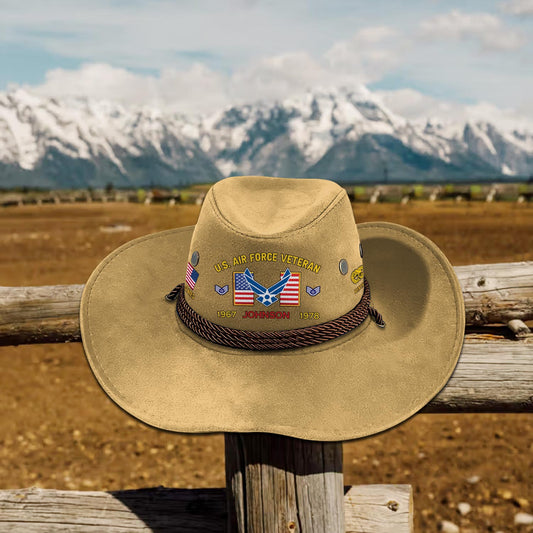 Cowgic Custom AIR FORCE BADGE - COWBOY HAT