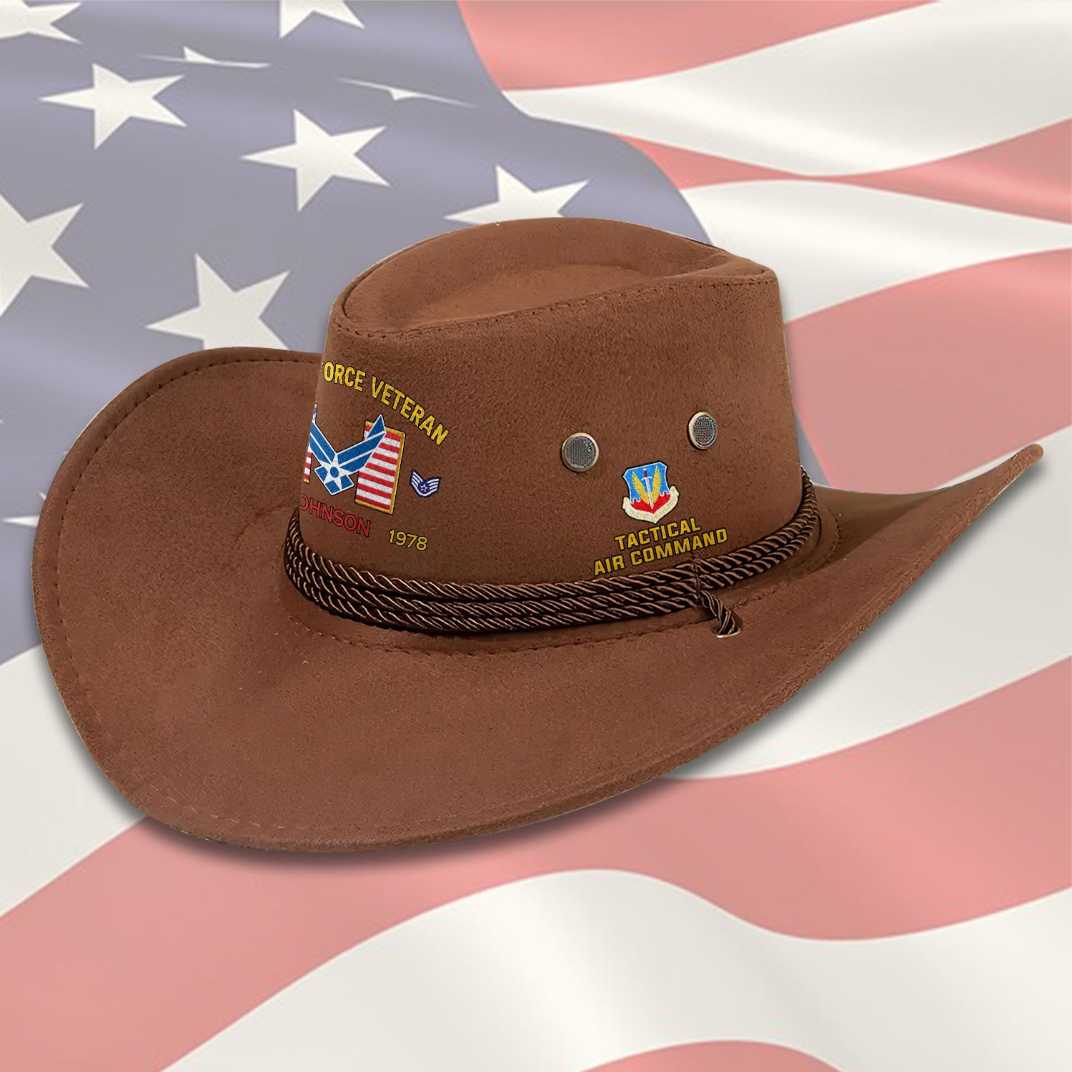 Cowgic Custom AIR FORCE COMMAND - COWBOY HAT
