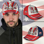 Cowgic Veterans U.S. Navy Red Custom Printed Cap