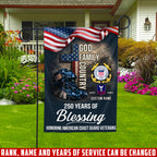 Cowgic Custom U.S. Coast Guard Garden Flag