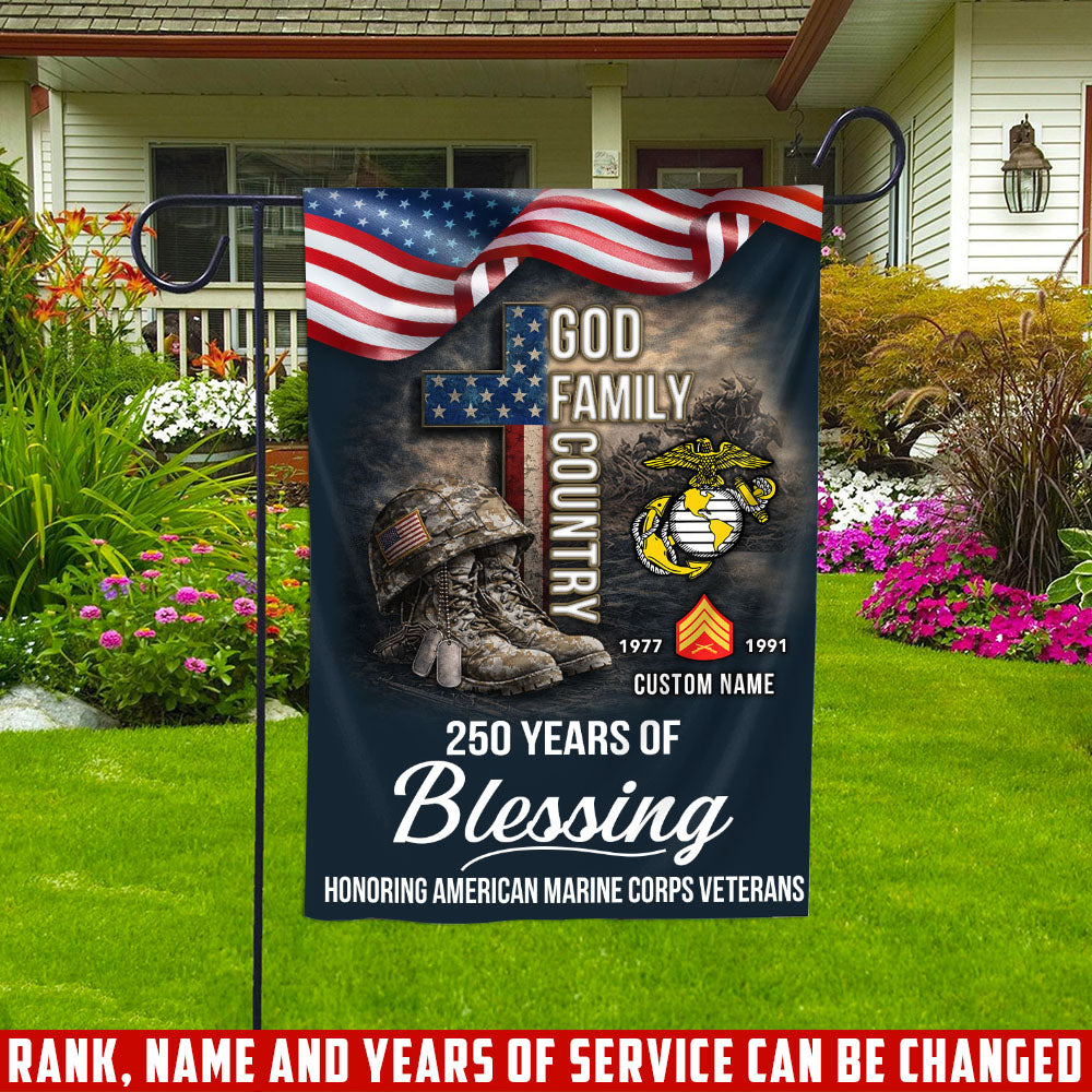 Cowgic Custom U.S. Marine Corps Garden Flag
