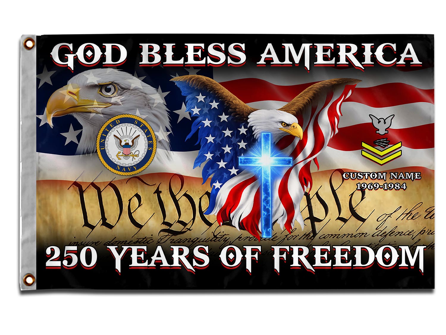 Cowgic U.S. Navy - Flying Flag Custom