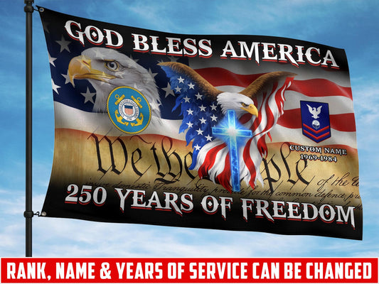 Cowgic U.S. Coast Guard - Flying Flag Custom