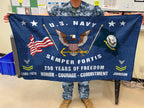 Cowgic U.S. Navy - Flying Flag