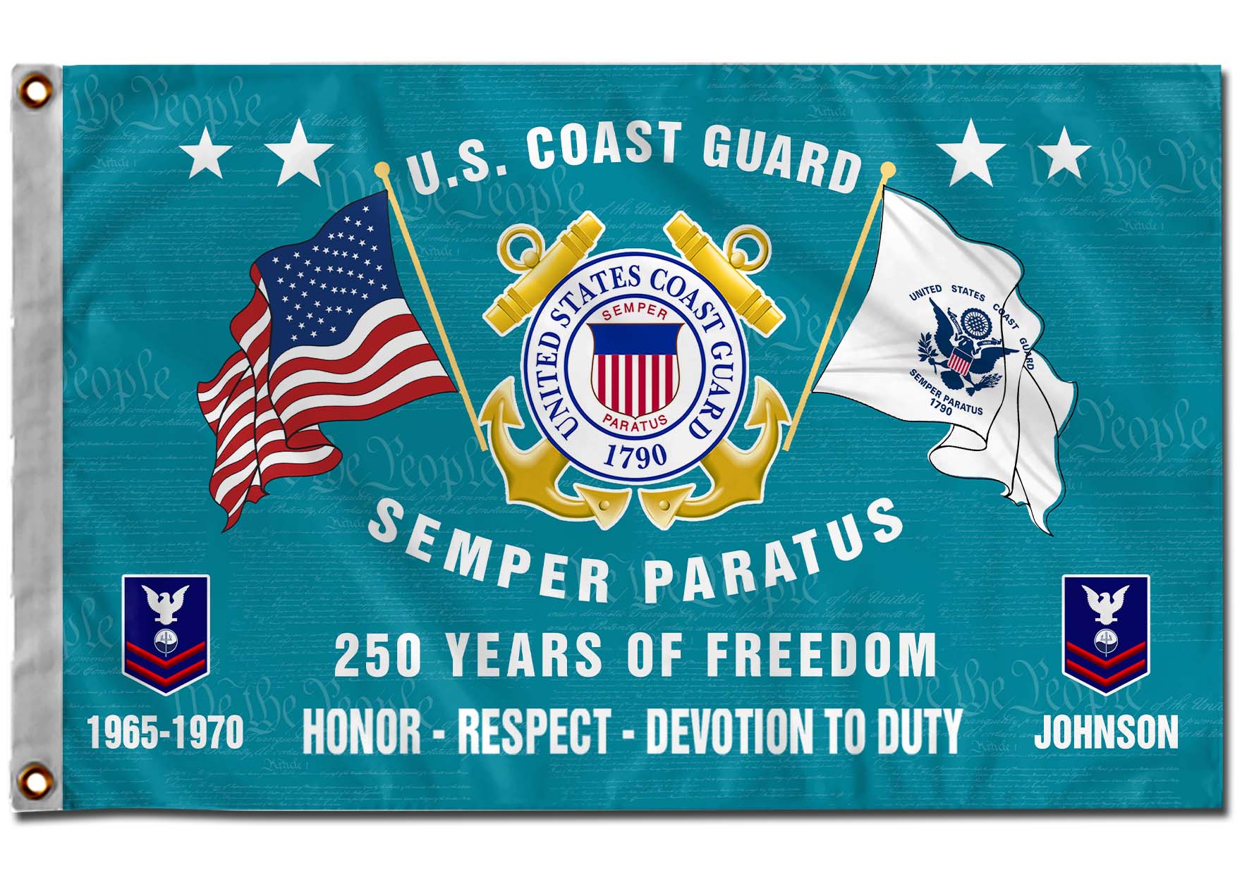 Cowgic U.S. Coast Guard - Flying Flag
