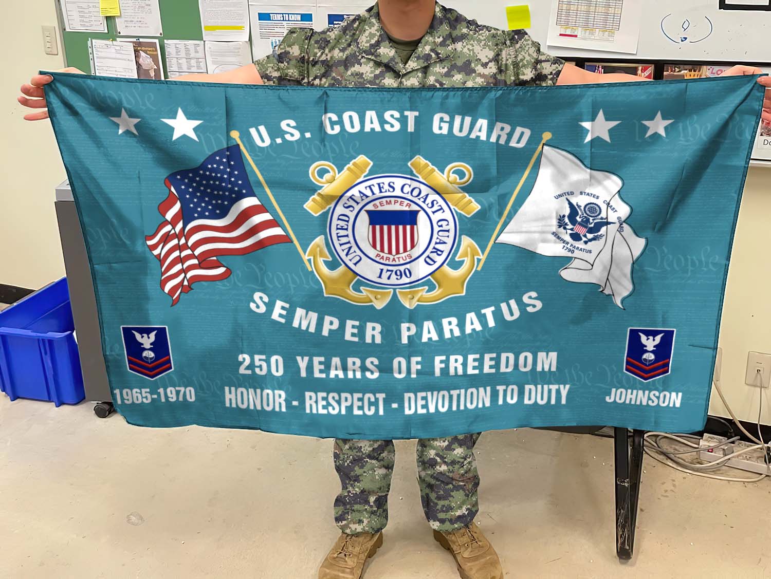 Cowgic U.S. Coast Guard - Flying Flag
