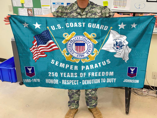 Cowgic U.S. Coast Guard - Flying Flag