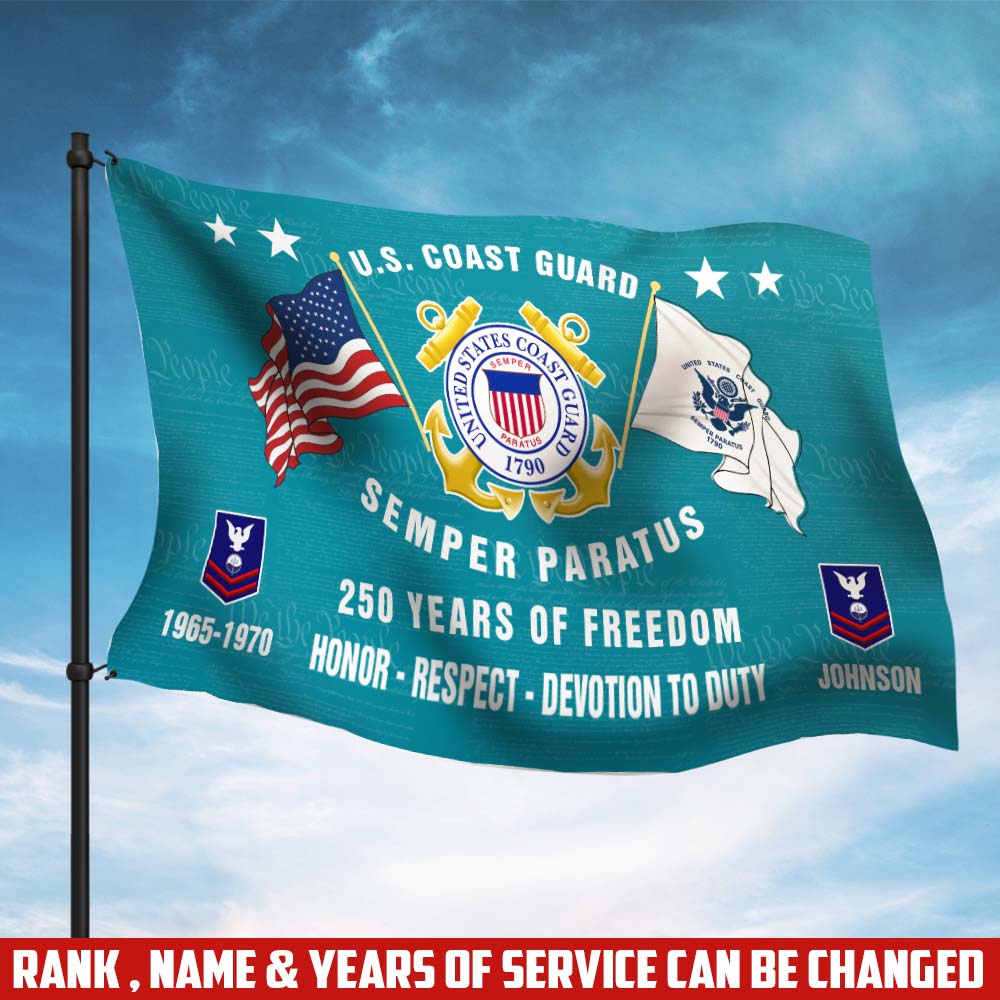 Cowgic U.S. Coast Guard - Flying Flag