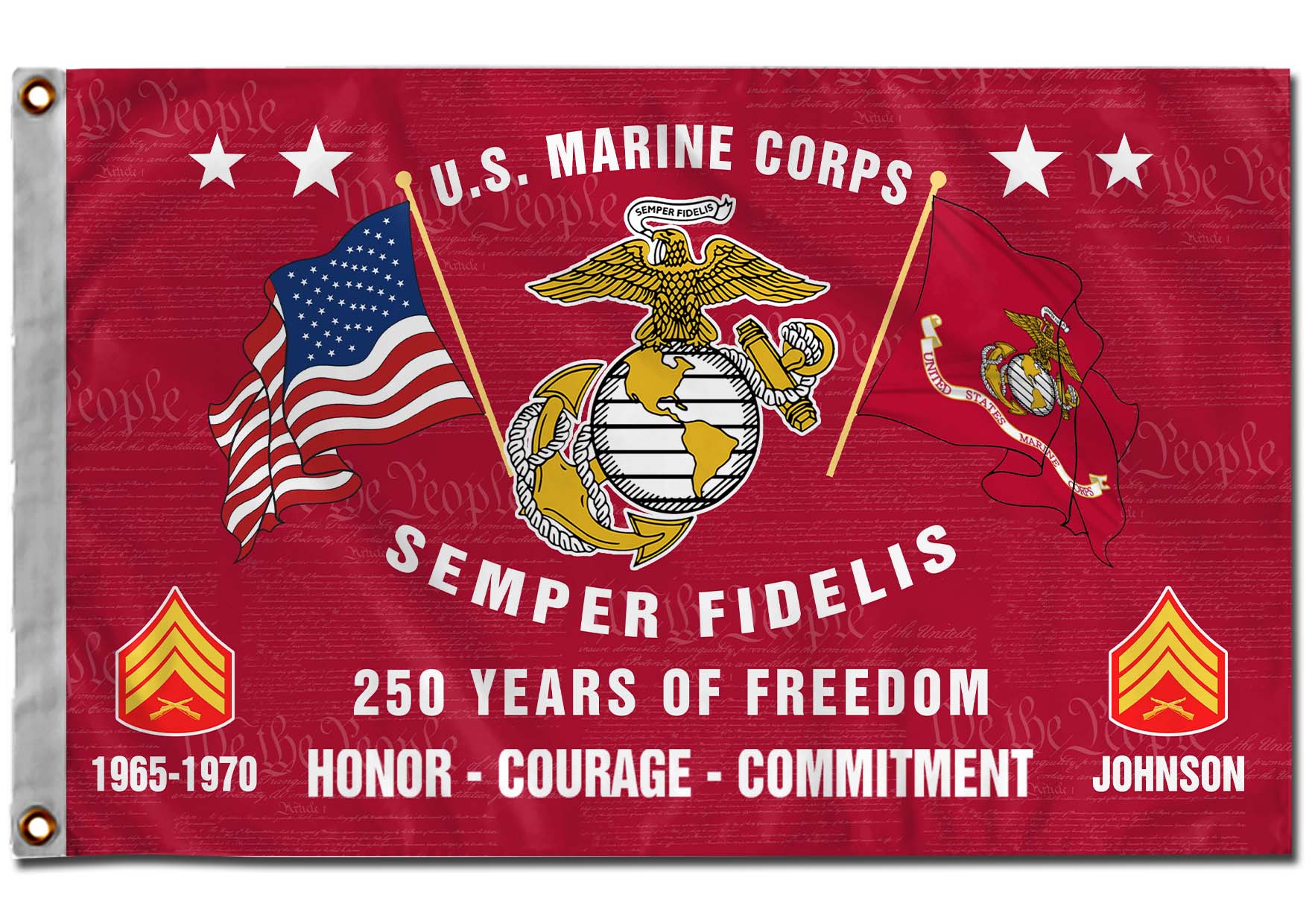 Cowgic U.S. Marine Corps - Flying Flag