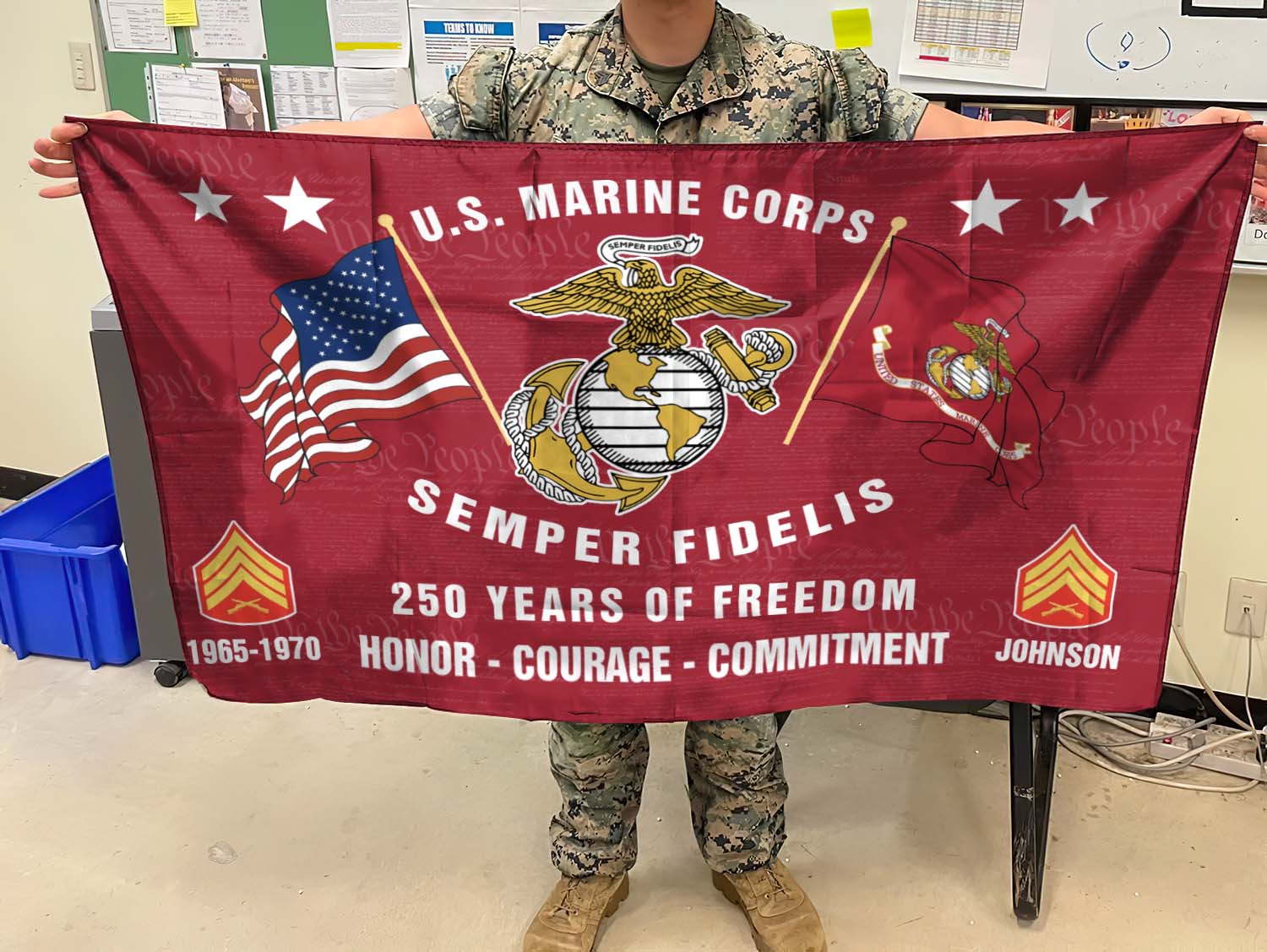 Cowgic U.S. Marine Corps - Flying Flag