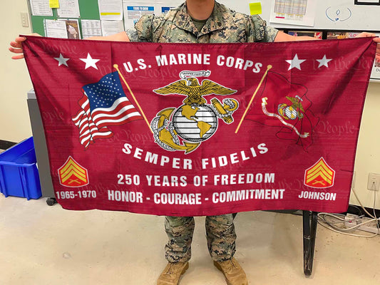 Cowgic U.S. Marine Corps - Flying Flag