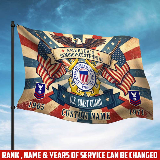Cowgic Custom U.S. Coast Guard - Flying Flag