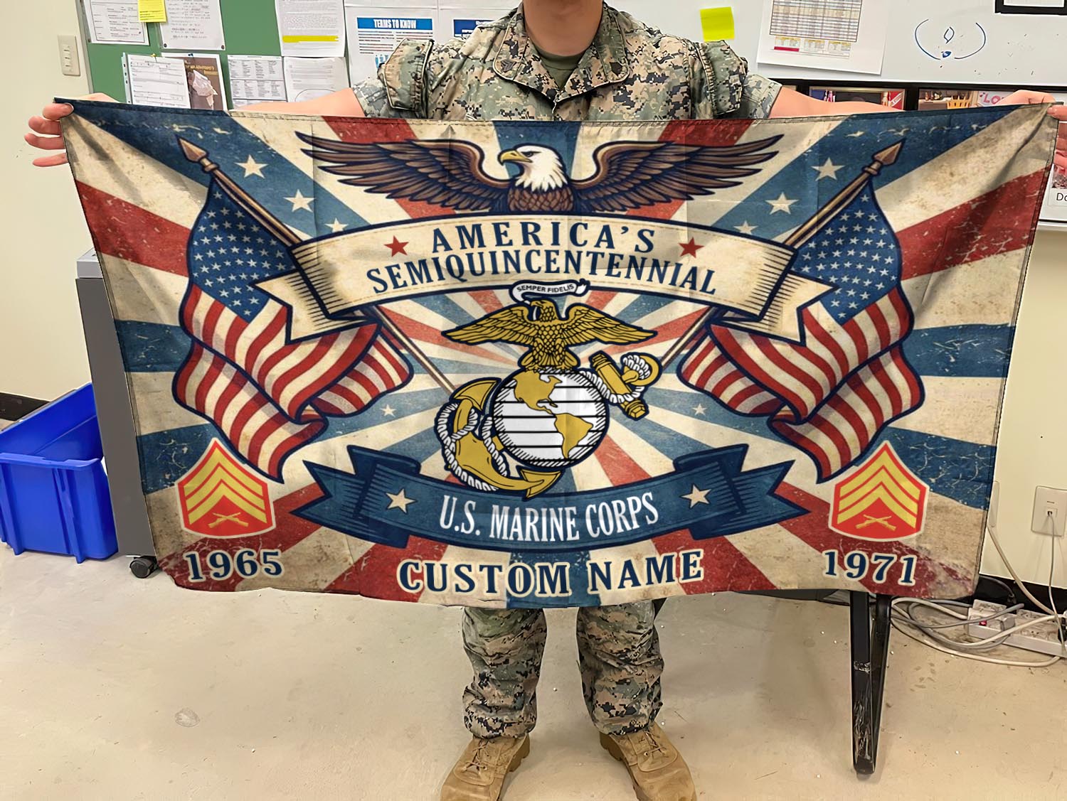 Cowgic Custom U.S. Marine Corps - Flying Flag