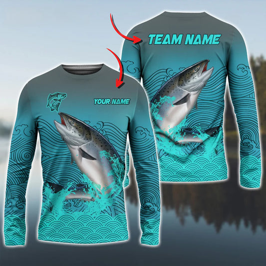 Cowgic Chinook Personalized Name And Team Name 3D Long Sleeve Shirt
