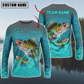 Cowgic Walleyes Fishing Personalized Name And Team Name 3D Long Sleeve Shirt