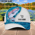 Cowgic Custom Name Trout Fishing Blue Water 3D Classic Cap