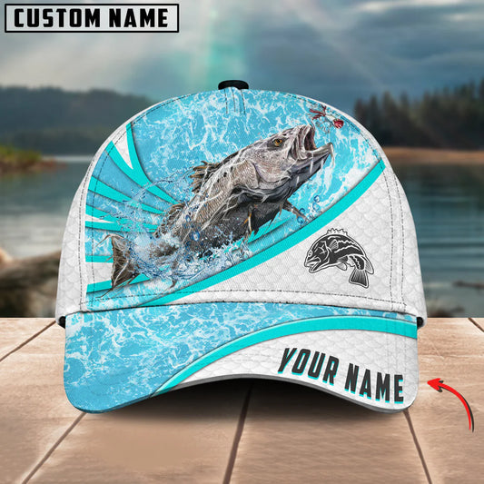 Cowgic Custom Name Jewfish Fishing Water Tornado 3D Classic Cap
