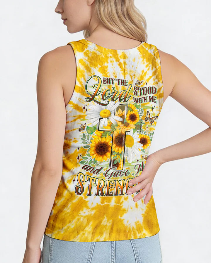 Cowgic Lord Stood With Me Cross Flowers Women's All Over Print Shirt