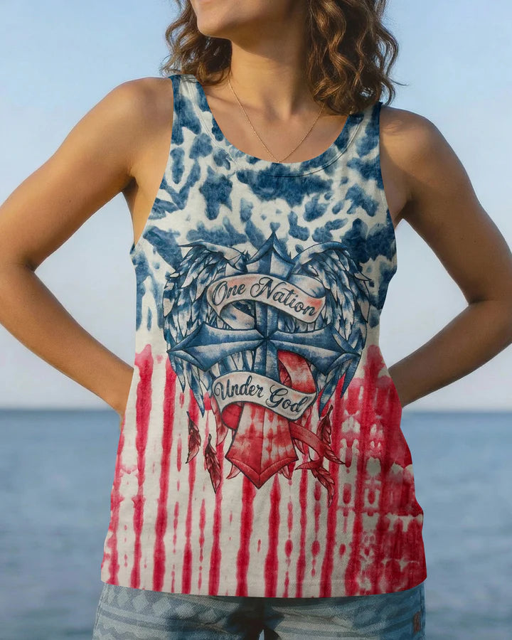 Cowgic One Nation Under God Red White & Blue Women's All Over Print