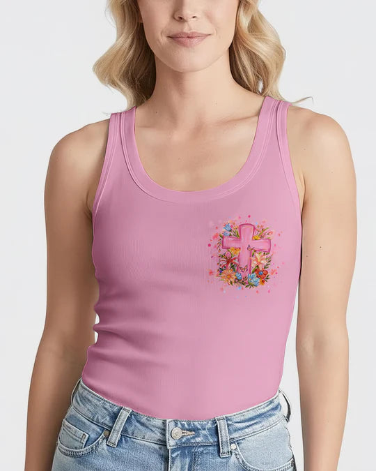 Cowgic He Is Not Here He Has Risen Floral Women's All Over Print Shirt