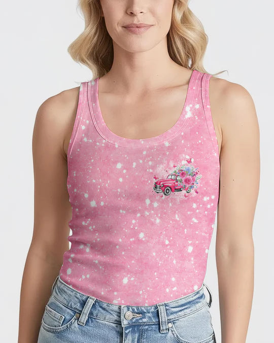 Cowgic Jesus Take The Wheel Pink Women's All Over Print Shirt