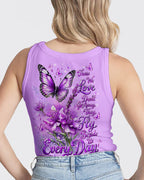 Cowgic Those We Love Don’t Go Away Butterfly Women's All Over Print Shirt