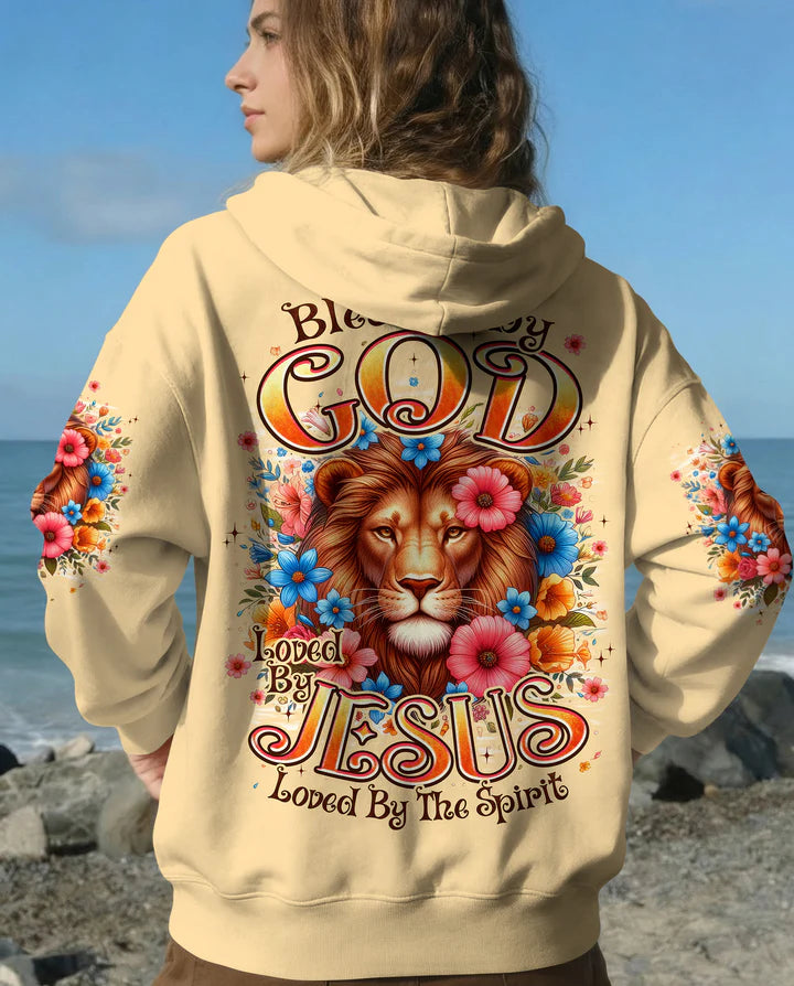 Cowgic Blessed By God Lion Women's All Over Print Shirt
