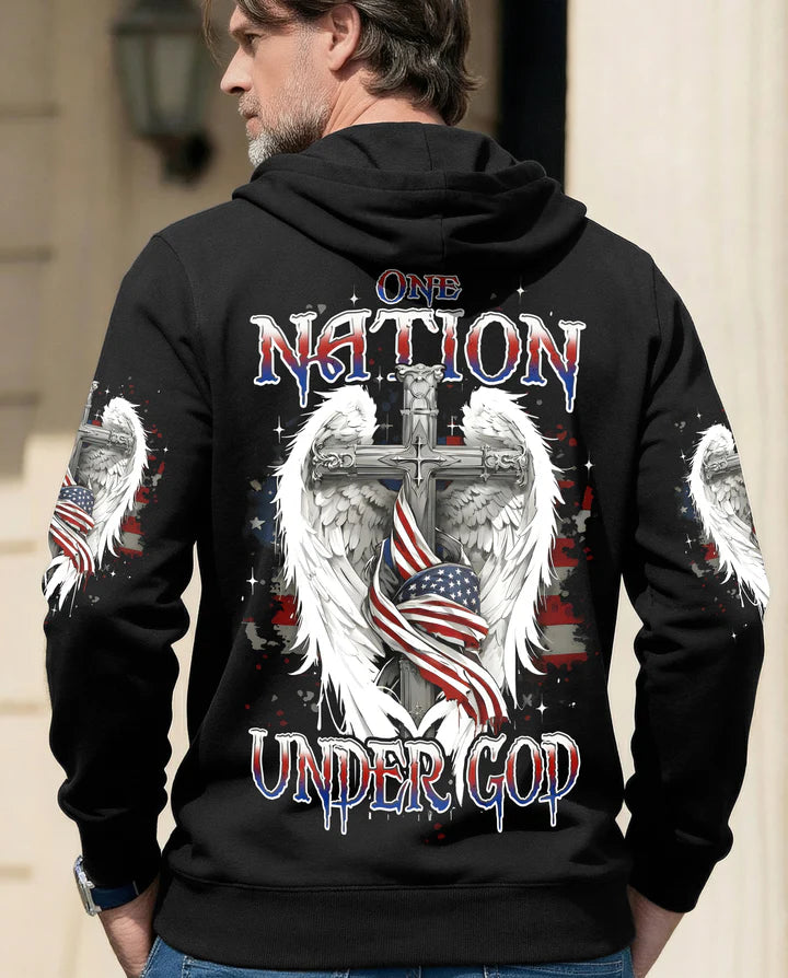 Cowgic One Nation Under God Men's All Over Print Shirt