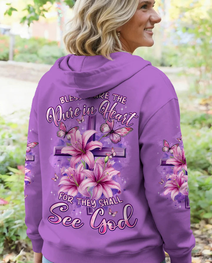 Cowgic Blessed Are The Pure In Heart Women's All Over Print Shirt