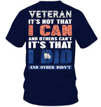 Cowgic VETERAN IT'S NOT THAT I CAN AND OTHERS CAN'T IT'S THAT I DID AND OTHER DIDN'T