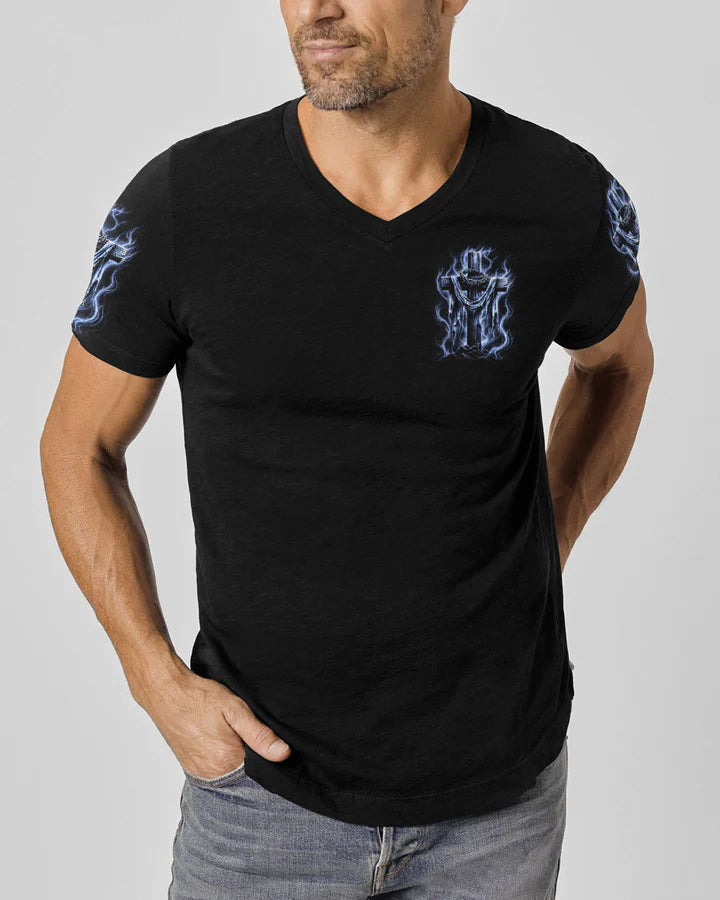 Cowgic Jesus Dropped The Charges Lion Men's All Over Print Shirt