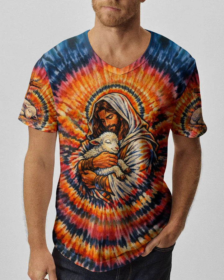 Cowgic God And Lamb Swirl Men's All Over Print Shirt