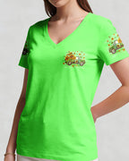 Cowgic Jesus Take The Wheel Truck Sunflower Women's All Over Print Shirt