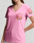 Cowgic He Is Not Here He Has Risen Floral Women's All Over Print Shirt
