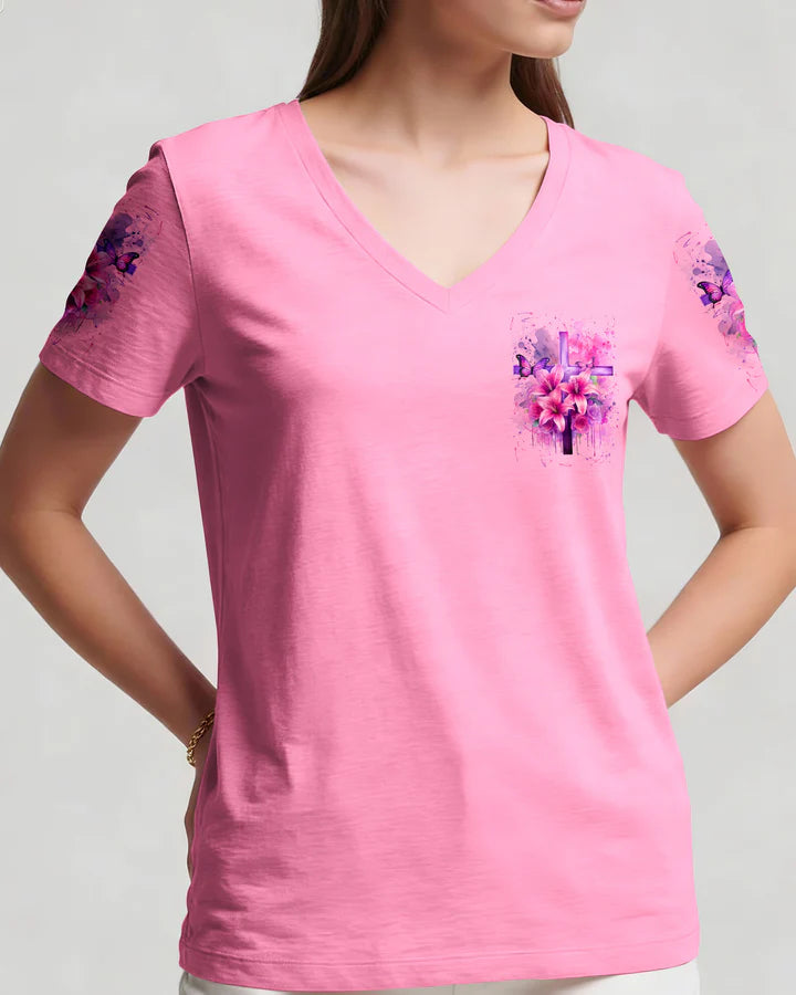Cowgic Blessed By God Saved By Jesus Women's All Over Print Shirt