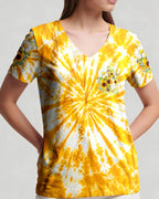 Cowgic Lord Stood With Me Cross Flowers Women's All Over Print Shirt